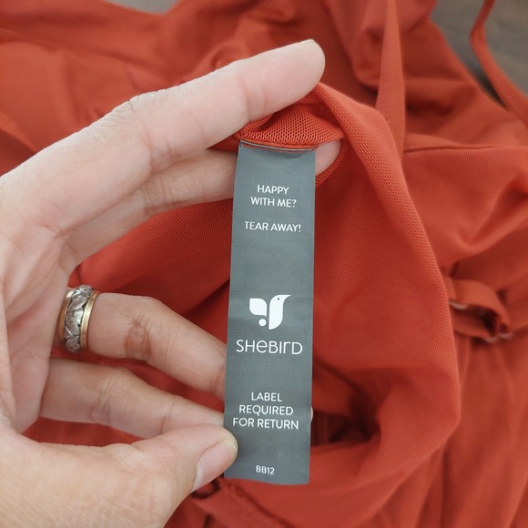 Shebird The Savannah Strappy Built in Bra Maxi Dress Size 4 - Picture 6 of 7